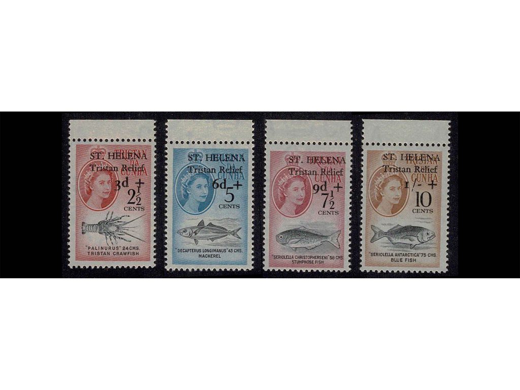 1961 St Helena Tristan Relief Fund Set of Four